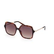 Metalen Frame Dames Zonnebrillen Collectie Guess , Brown , Dames