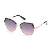 Metalen Frame Dames Zonnebril Guess , Black , Dames