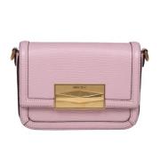 Roze Slangeneffect Leren Crossbody Tas Jimmy Choo , Pink , Dames