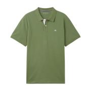 Klassiek Poloshirt met Moderne Details Tom Tailor , Green , Heren