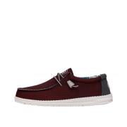 Triple Needle Sneaker Hey Dude , Red , Heren