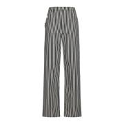 Pinstriped Denim Jeans Straight Leg Bottega Veneta , Blue , Dames