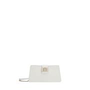 Mini Tas 1927 Arch Logo Sluiting Furla , White , Dames