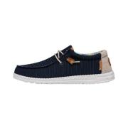 Comfortabele Gebreide Sneakers Hey Dude , Blue , Heren