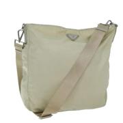 Pre-owned Fabric prada-bags Prada Vintage , Beige , Dames