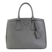 Pre-owned Leather prada-bags Prada Vintage , Gray , Dames