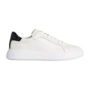 witte leren sneakers Calvin Klein , White , Heren