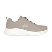 Sportieve en Elegante Sneaker met Comfort Skechers , Beige , Dames