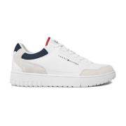 Casual Sneakers met Iconisch Monogram Tommy Hilfiger , White , Heren