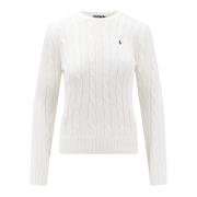 Gebreide trui van wol en kasjmier Polo Ralph Lauren , White , Dames