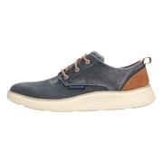 Vintage Gewassen Canvas en Suède Oxford Sneaker Skechers , Blue , Here...