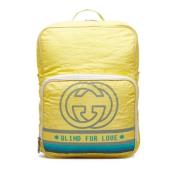 Pre-owned Nylon backpacks Gucci Vintage , Yellow , Dames