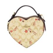 Khaki Heart Star Crossbody Tas Coach , Multicolor , Dames