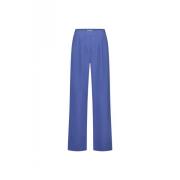 Donkerblauwe Straight Fit Broek Fabienne Chapot , Blue , Dames