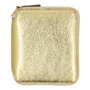 Metallic ritsportemonnee Goud Comme des Garçons , Yellow , Unisex