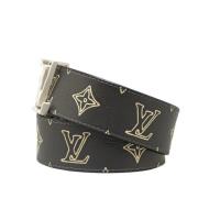 Pre-owned Leather belts Louis Vuitton Vintage , Black , Dames