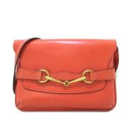 Pre-owned Leather shoulder-bags Gucci Vintage , Orange , Dames