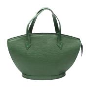 Pre-owned Canvas totes Louis Vuitton Vintage , Green , Dames