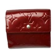 Pre-owned Canvas wallets Louis Vuitton Vintage , Red , Dames