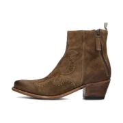 Taupe Western Style Enkellaarsjes Cordwainer , Beige , Dames