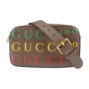 Pre-owned Leather shoulder-bags Gucci Vintage , Brown , Dames