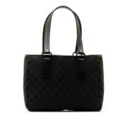 Pre-owned Canvas totes Gucci Vintage , Black , Dames