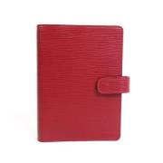 Pre-owned Leather home-office Louis Vuitton Vintage , Red , Dames