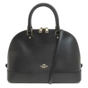 Pre-owned Leather handbags Coach Pre-owned , Black , Dames