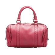 Pre-owned Leather travel-bags Gucci Vintage , Red , Dames