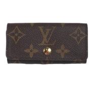 Pre-owned Canvas key-holders Louis Vuitton Vintage , Brown , Dames