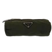 Pre-owned Fabric clutches Prada Vintage , Green , Dames