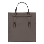 Giove Tote met Contrasterende Panelen Furla , Brown , Heren