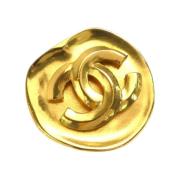 Pre-owned Metal chanel-jewelry Chanel Vintage , Yellow , Dames