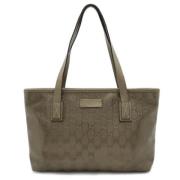 Pre-owned Plastic totes Gucci Vintage , Beige , Dames