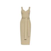 Gestreepte jurk met bandjes Honeya By Herenne Birger , Beige , Dames