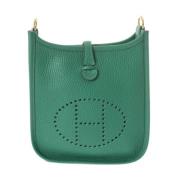Pre-owned Fabric shoulder-bags Hermès Vintage , Green , Dames