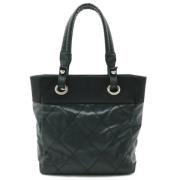 Pre-owned Leather chanel-bags Chanel Vintage , Black , Dames