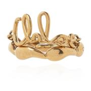 Ring met een ketting Chloé , Yellow , Dames