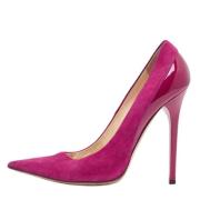 Pre-owned Leather heels Jimmy Choo Pre-owned , Purple , Dames