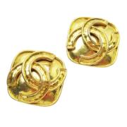 Pre-owned Metal chanel-jewelry Chanel Vintage , Yellow , Dames