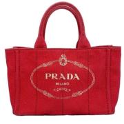 Pre-owned Leather prada-bags Prada Vintage , Red , Dames