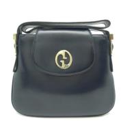 Pre-owned Leather shoulder-bags Gucci Vintage , Black , Dames