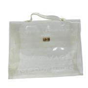 Pre-owned Fabric handbags Hermès Vintage , White , Dames