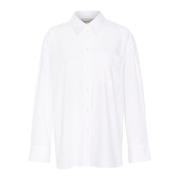 Klassieke Oversized Shirt Bright White Gestuz , White , Dames