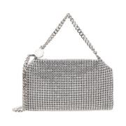 Crystal Mesh Clutch Tas in Grijs Stella McCartney , Gray , Dames