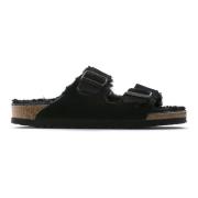 Arizona Shearling Sandalen Birkenstock , Black , Dames