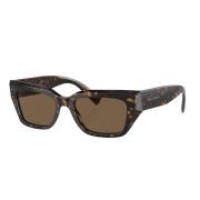 Bruine Havana Zonnebril Dg4462 Stijl Dolce & Gabbana , Brown , Dames