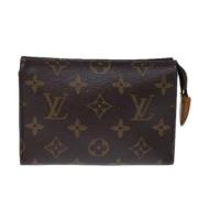 Pre-owned Canvas clutches Louis Vuitton Vintage , Brown , Dames