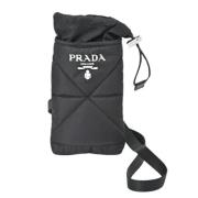 Pre-owned Fabric clutches Prada Vintage , Black , Dames