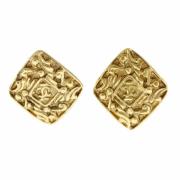 Pre-owned Metal chanel-jewelry Chanel Vintage , Yellow , Dames